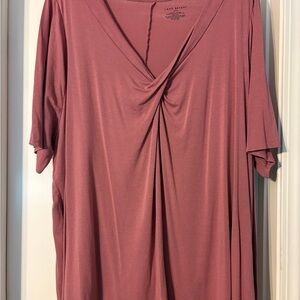 Lane Bryant Women's Pink Top
